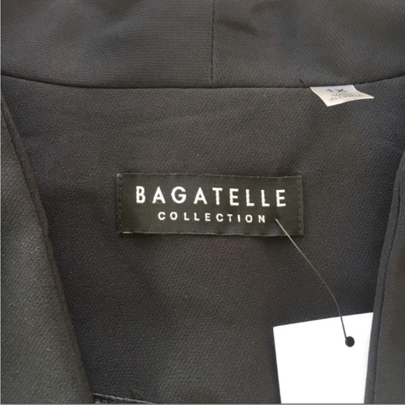BAGATELLE Open Front Crepe Blazer Black Size 1X - Picture 9 of 12